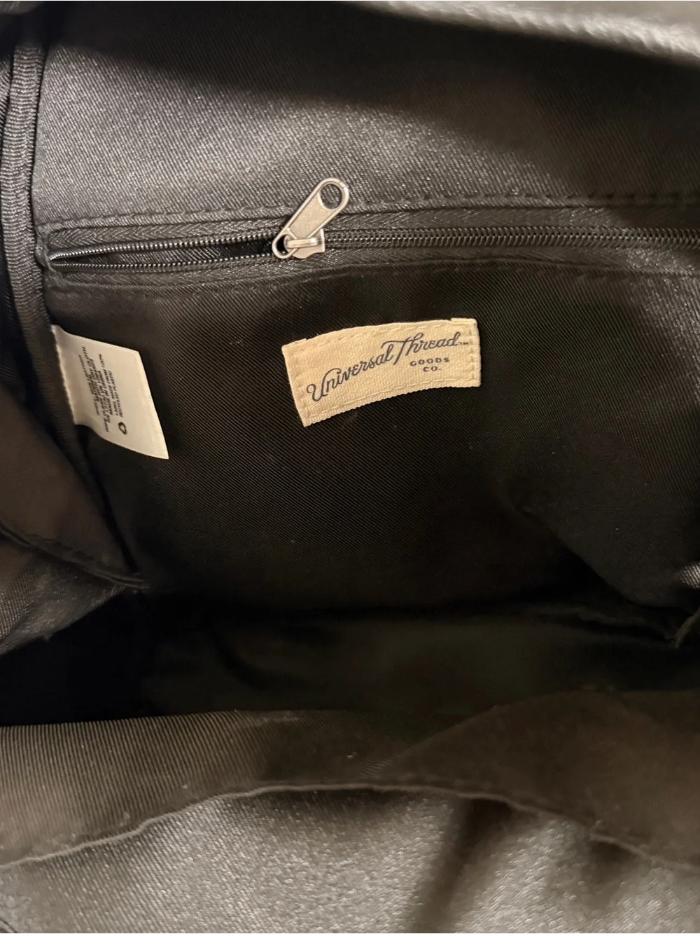 Black Leather Mini Backpack - Universal Thread - Picture 5 of 7